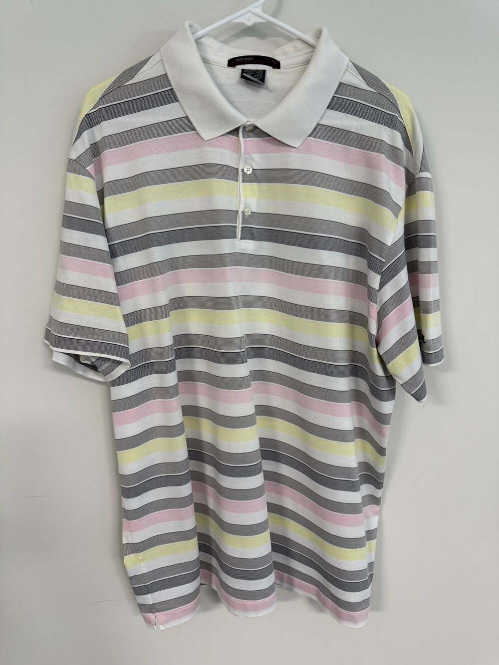 Nike Tiger Woods Collection Dri-Fit Striped Polo Shirt XXL